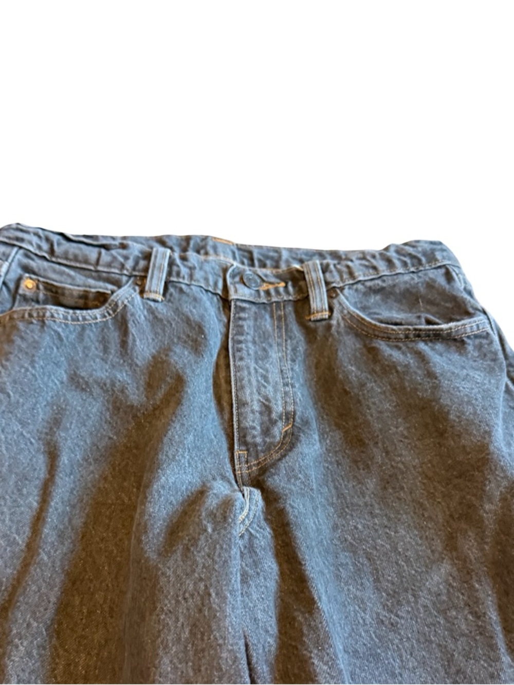 Levi's Super Baggy Black Denim Jeans Wide Leg 90s 2000s Y2K Retro Size 30 x 34 - Picture 2 of 12
